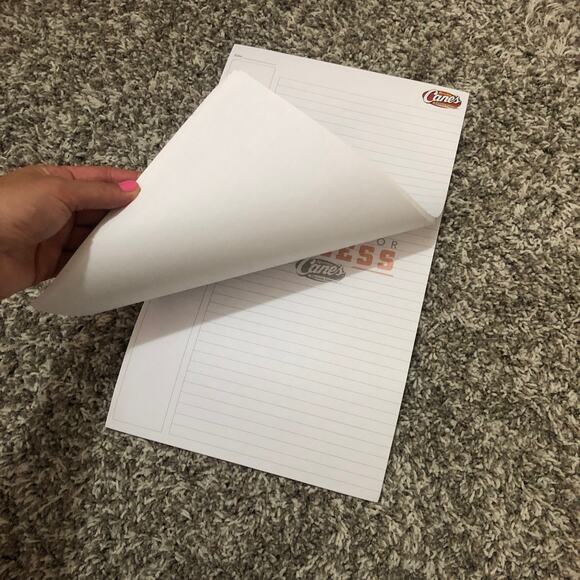 Raising Cane's Bundle of 3 "Staffing for Success" Legal Size Notepad - Picture 6 of 7